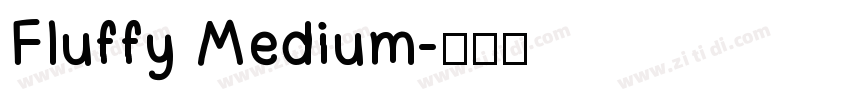 Fluffy Medium字体转换